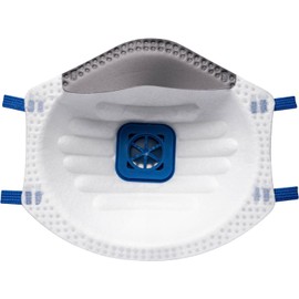 Portwest P209 Disposable FFP2 Exhalation Valve Respirator Face Mask (Pack of 3) White