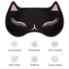 Drizzle Cat Eye Mask Natural Silk Sleep Mask Cute Smooth