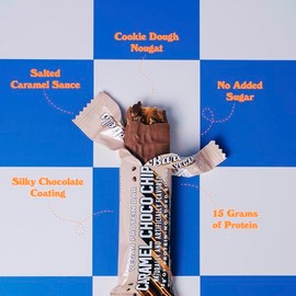 Barebells Protein Bars - Protein Snacks with High Protein - Chocolate Protein Bars - Perfect on The Go Protein Snack & Breakfast Bars (12 Count (Pack of 1), Plant Based - Caramel Choco Chip)