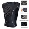 Topeter Sleeveless Compression Top w/Shock-Absorbing Chest, Ribs & Shoulder Guards
