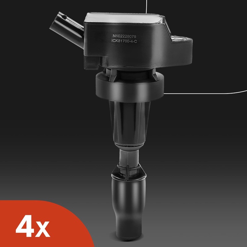 A-Premium Ignition Coils and Spark Plugs Kits Compatible with Hyundai