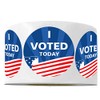 I Voted Today Stickers,1.5 Inch Voted Stickers,500 Pcs Per Roll