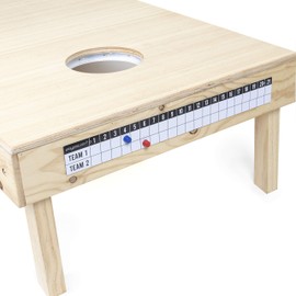 Play Platoon Cornhole Scoreboard Metal Decal 2 Pack with 4 Magnetic Score Keepers for Corn Hole Boards