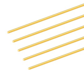 5pcs 3 mm Brass Rod, iMeistek 200 mm Length Brass Solid Round Rod for Grip Pins RC Models DIY Crafts