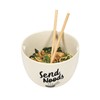 Enesco Our Name is Mud Send Noodles Soup Ramen Bowl