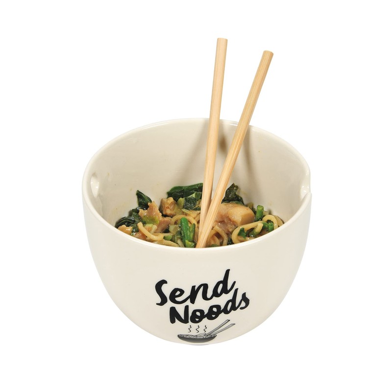 Enesco Our Name is Mud Send Noodles Soup Ramen Bowl