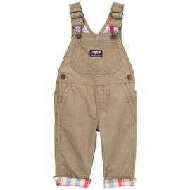 OshKosh B'Gosh Boys World's Best Overalls, Brown Canvas, 6M, Brown Canvas, 6 Months