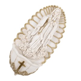 Yardenfun Holy Pool Pendant Ceramic Holy Water Font Religious Medal Holy Water Storage Font Church Wall Hanging Decor Holy Water Font for Church Living Room Holy Water Font Decor