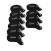 Pro-Tekt Neoprene 10 Piece Velcro Golf Club Iron Headcover Set – Left Handed, Black/Silver, 1214-LH