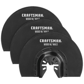 CRAFTSMAN Bi-Metal Oscillating Tool Blade for Wood and Metal, Semicircle, 3 Pack (CMAO113-3)