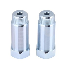 O2 Sensor Spacer Adapter,Universal Stainless Steel Straight O2 Oxygen Sensor Extension Spacer M181.5 Pack of 2