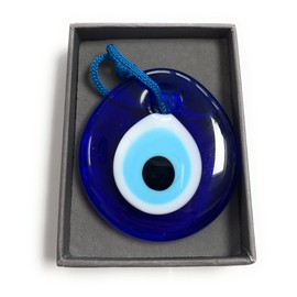 Primeone Evil Eye Beads,Lucky Charm,Nazar Boncuk,Glass Turkish Evil Eye, Greek Eye,Hanging Good Luck Protection,Evil Eye Wall Hanging,Handmade Blue Evil Eyes,Evil Eye Charm (5cm)