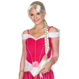 Rubie's Ella Women's Wig White Blonde Side Scheoitel Long Braid Carnival Princess
