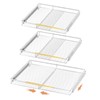 SANNO Expandable Pull Out Cabinet Shelves Organizer Sliding Shelf,Bottom-Mounted Slide