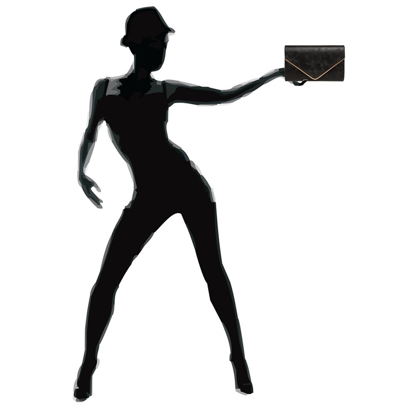 Caspar TA349 Women's Elegant Clutch Bag Evening Bag with Long