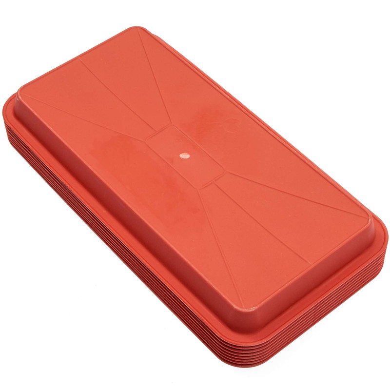 Juvale Saucer Plant Drip Trays for Small Pots, Plastic Rectangle