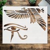 Stencil Egyptian Symbol Eagle Eye, Plastic Reusable, Reusable Plastic, 9