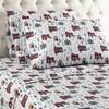 Shavel Home Products Micro Flannel Printed Sheet Set, Cabins
