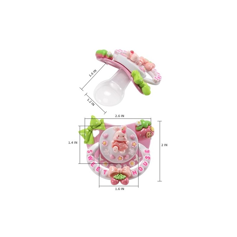 CutiePlusU - Chupete de tamaño adulto para bricolaje, diseño de