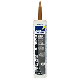 White Lightning W11006010 3006 Ultra All Purpose Elastomeric Sealant, Cedar, 10 fl. oz.