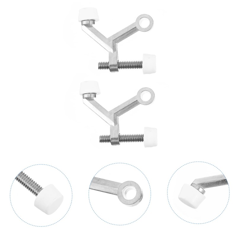 NUOBESTY 4pcs Door Top Hinge Pin with Tips Adjustable Hinge