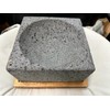 Made in Mexico Guacamole Maker Large 9" Square with Wooden
