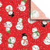 Printed Christmas Gift Tissue 20" x 30", Snowmen & Lights