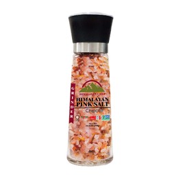 Himalayan Chef Pink Salt with Chipotle, Tall Glass Grinder, 10.58 Oz
