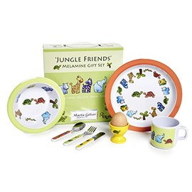 Jungle Friends 7 Piece Melamine Gift Set