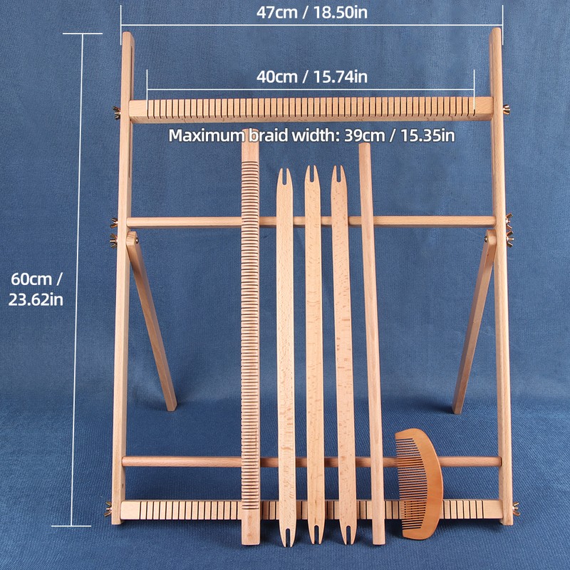 Wooden Weaving Loom Kit, S/M/L with Optional Yarn Bundle