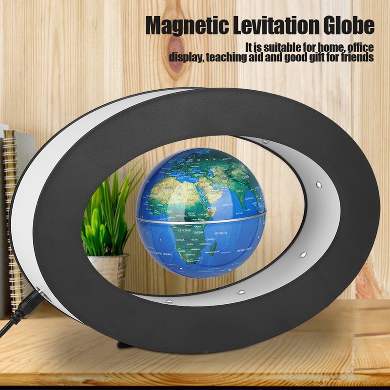 Electronic Magnetic Levitation Floating Globe with LED Light Home Office