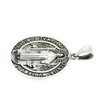 Silver One 925 Silver Saint Benedict Medal Pendant Top, Men’s