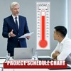 Dry Erase Goal Tracking Thermometer 46"x12" - Corporate Sales Board