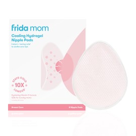 Frida Mom Cooling Hydrogel Nipple Pads - Soothing Nursing Pads, Made for Sore Nipples, Breastfeeding Essentials for Mom, 8 Count