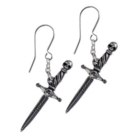 Alchemy Gothic My Soul from The Shadow Earpin, Alloy Steel, Crystal