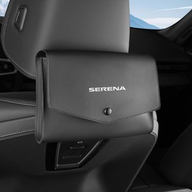 Serena Compatible Car Tissue Case, Boxless Application, SERENA Logo Included, Thickness 1.6 inches (4 cm), Car Tissue Cover, Serena, C27 Series, C28 Series, e-POWER e-4ORCE, Sun Visor, Headrest, Size