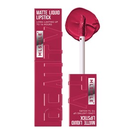 MLSMILE Matte Liquid Lipstick for Women, Lip Gloss Longwear No-Budge Lipcolor Makeup, Highly Pigmented Color and Waterproof, Nonstick Lip Glaze, 1 Count(04#Lippy)