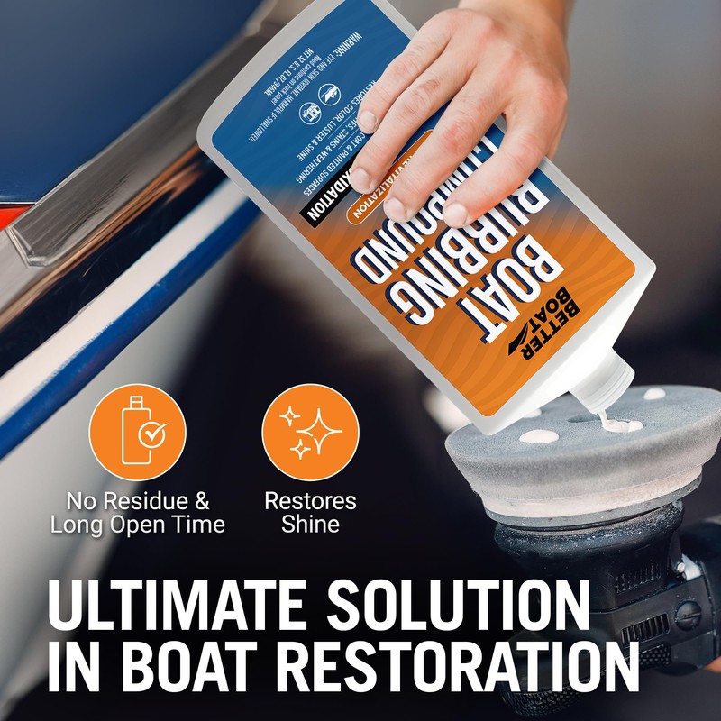 Marine Rubbing Compound, Fiberglass Buffing and Scratch Remover, Gelcoat Polish