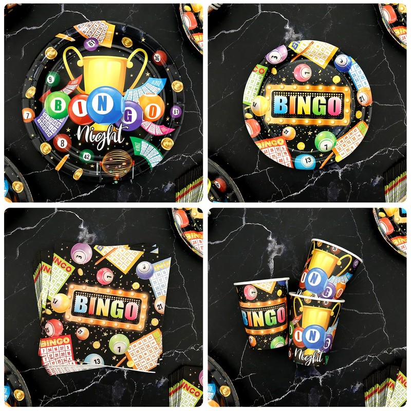 Bingo Party Supplies - Bingo Party Tableware - Dinner Plates