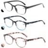 MODFANS Reading Glasses 2.25 Women 3 Pack Spring Hinge Fashion