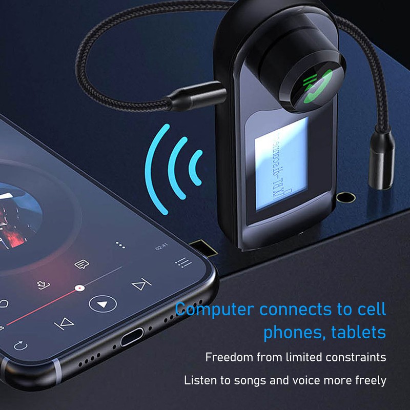 Bluetooth Transmitter Receiver Multifunctional 3D Stereo Sound Built in Mic