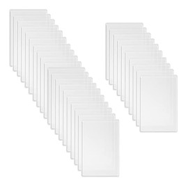 100 Pcs Soft PVC Card Sleeves Clear Card Holder Sleeves Business Card Protector Sleeves Side Open Card Sleeve for Credit Debit Insurance Card