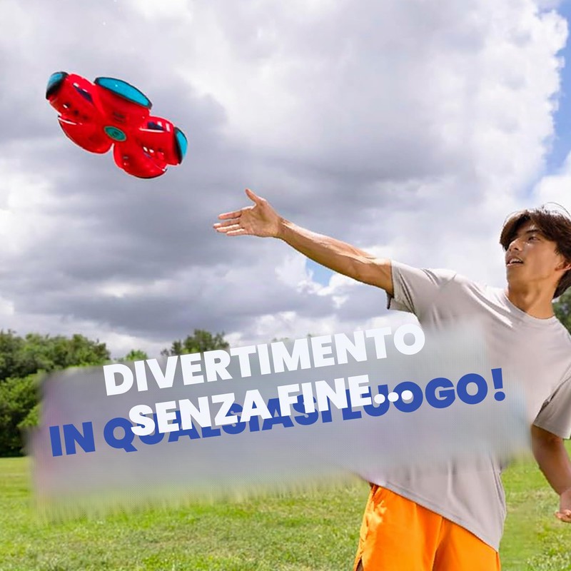 Bizak Phlat Ball Colore Blu, Disco e Palla 2 in