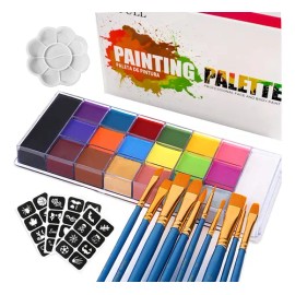 JRFF & GWKY Pintacaritas Hipoalergénico 20 Colores Oil Based Vegano