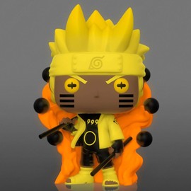 POP Naruto Shippuden - Naruto (Sixth Path Sage) Glow-in-The-Dark Specialty Series Funko Vinyl Figure (Bundled with Compatible Box Protector Case), Multicolor, 3.75 inches