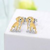 Beagle Earrings 925 Sterling Silver Cute Beagle Stud Earrings Dog