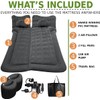 ZONETECH Car Inflatable Trunk Air Mattress- Flocking Travel Blow Up