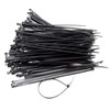 Nartel® 100 Pack of Black Cable Ties, 200mm x 2.5mm,