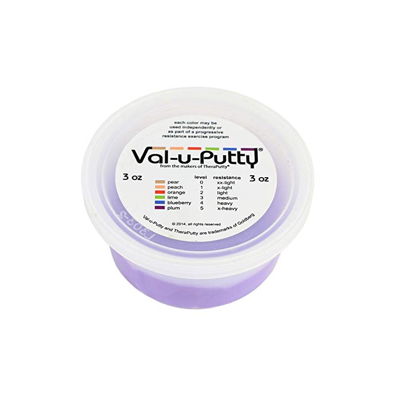 Val-u-Putty 10-3915 Exercise Putty, 3 oz. Capacity, X-Heavy, Plum