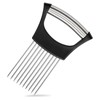 Stainless Steel Onion Holder for Slicing, 10-Needle Vegetable Cutter Guide
